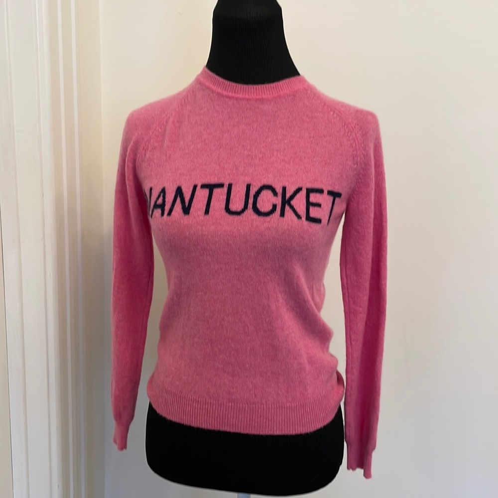 Nantucket Pink Cashmere Sweater by Carolina Zapf. NWOT